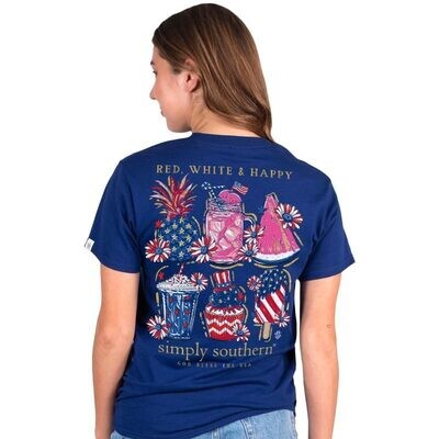 Simply Southern Short Sleeve USA Midnight+