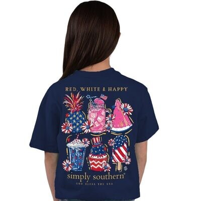 Simply Southern Short Sleeve USA Midnight+