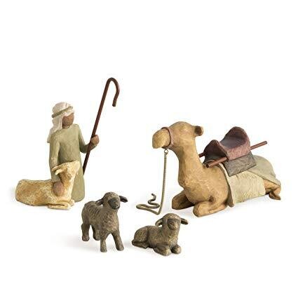 Willow Tree Shepherd and Stable Animals+
