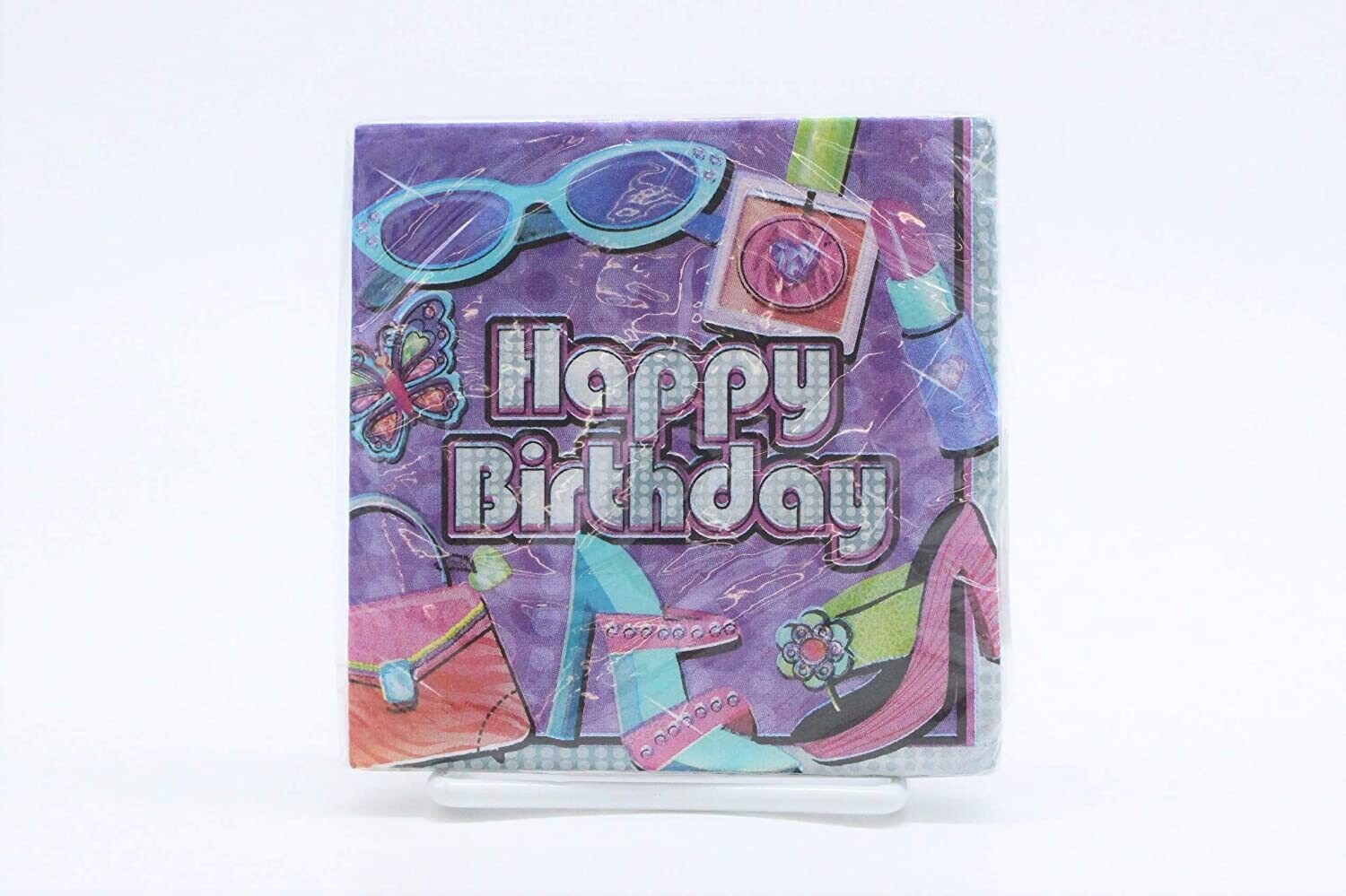 Glitzy Girl Beverage Napkins 16ct AMZ+
