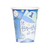 1st Birthday All-Star 9oz Cup 18ct AMZ+