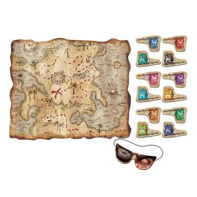 Pirate Pin The Flag Treasure Map+