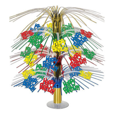 Happy Birthday Cascade Centerpiece 18in  AMZ+
