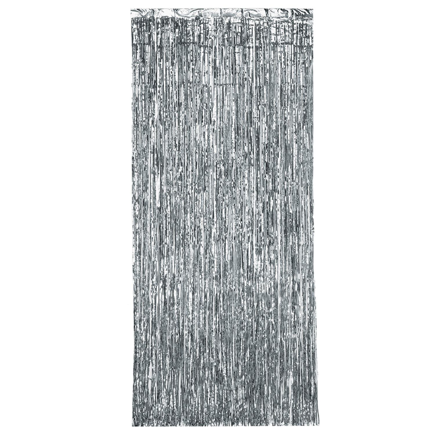 Silver Door Fringe Curtain 36&quot; wide x 8 ft tall AMZ+