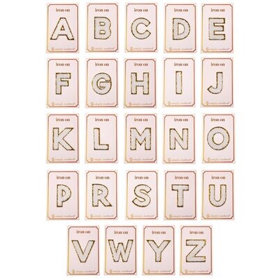 Simply Southern White Initial Letter Patches+