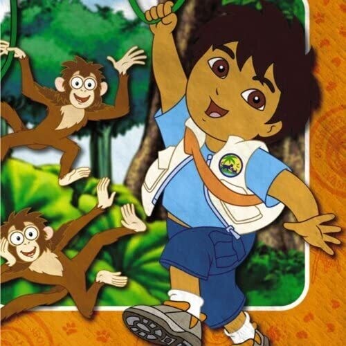 GO DIEGO GO Luncheon Napkins 16ct AMZ+