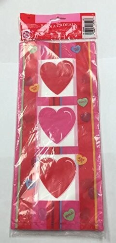 Candy Hearts Large Cello Bag 20ct+