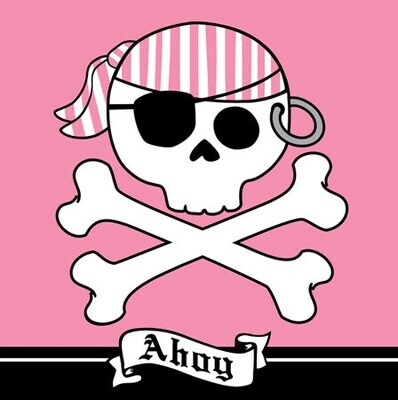 Pirate Party Pink Lunch Napkins 16ct+