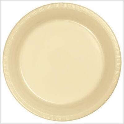 Ivory 7&quot; Plastic Dessert Plates 20ct+