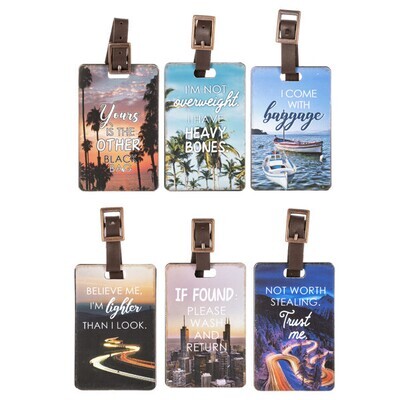 Travel Sayings Luggage Tags+