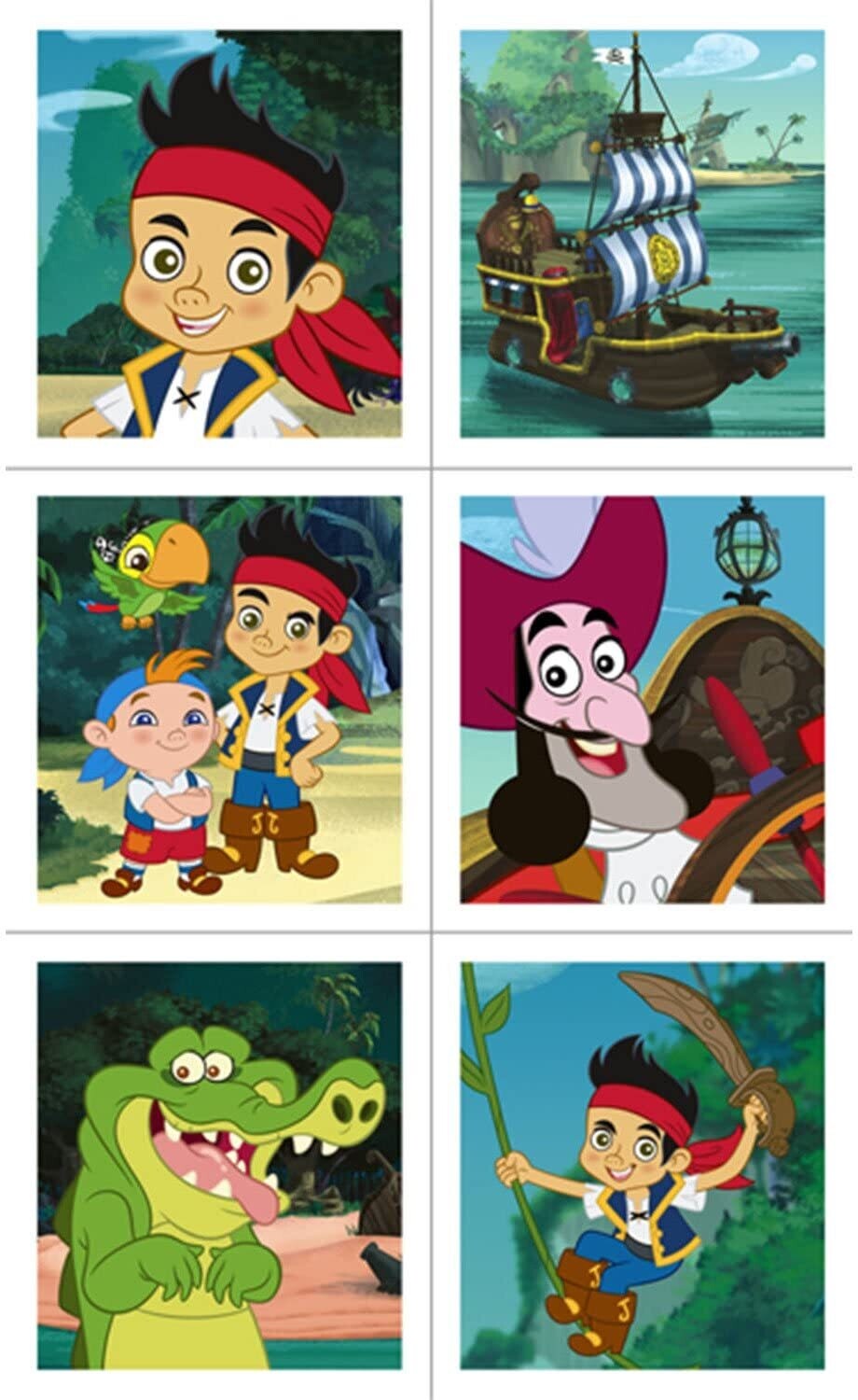 Jake and the Neverland Pirates Stickers 4ct+