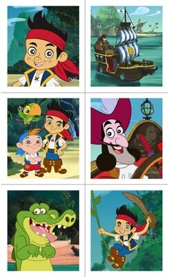 Jake and the Neverland Pirates Stickers 4ct+