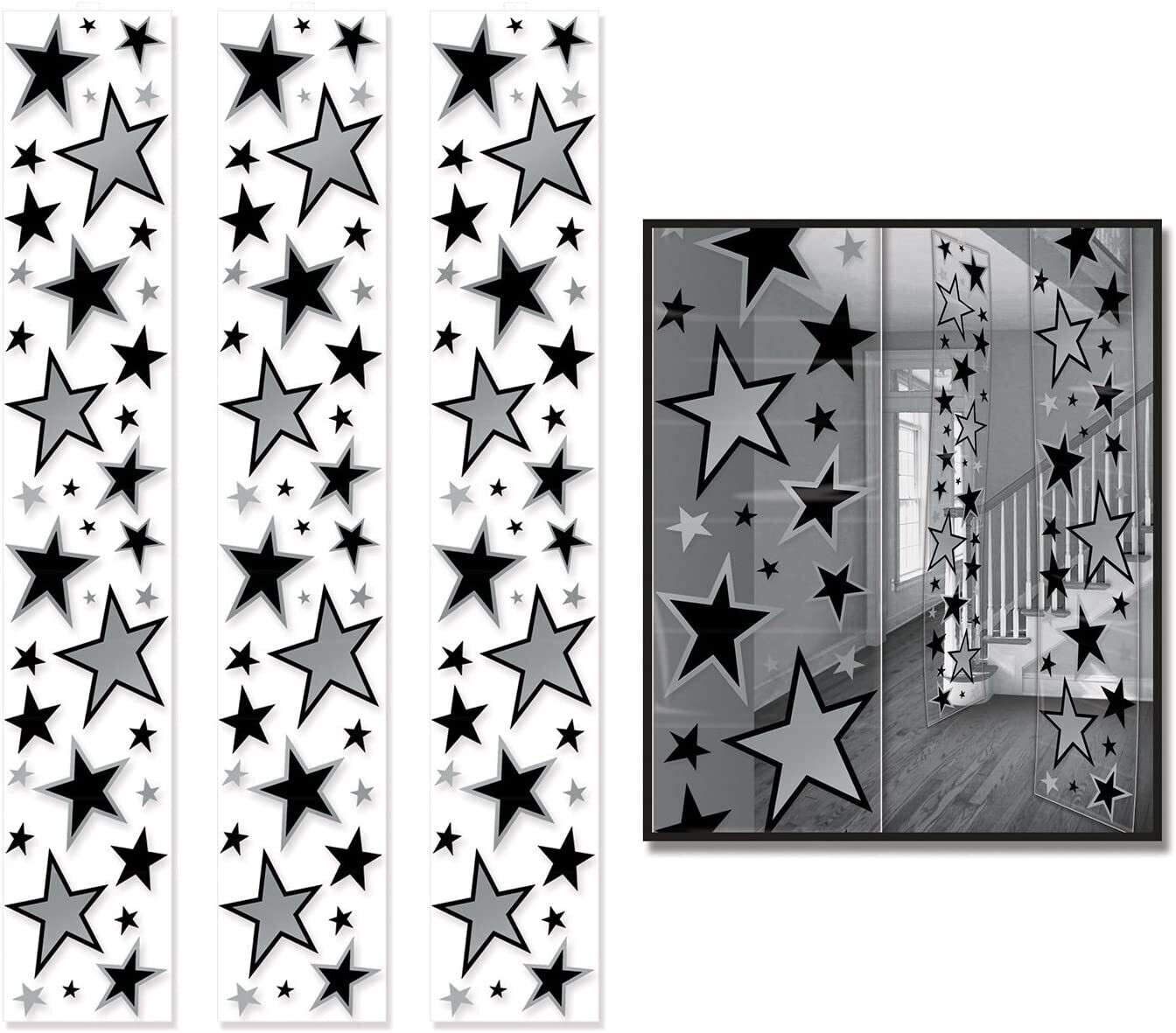 Star 6FT Panels Silver and Black+