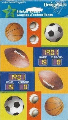 Sports Stickers 2 sheets AMZ+