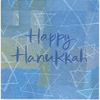 Hanukkah Menorah Beverage Napkin 16ct AMZ+