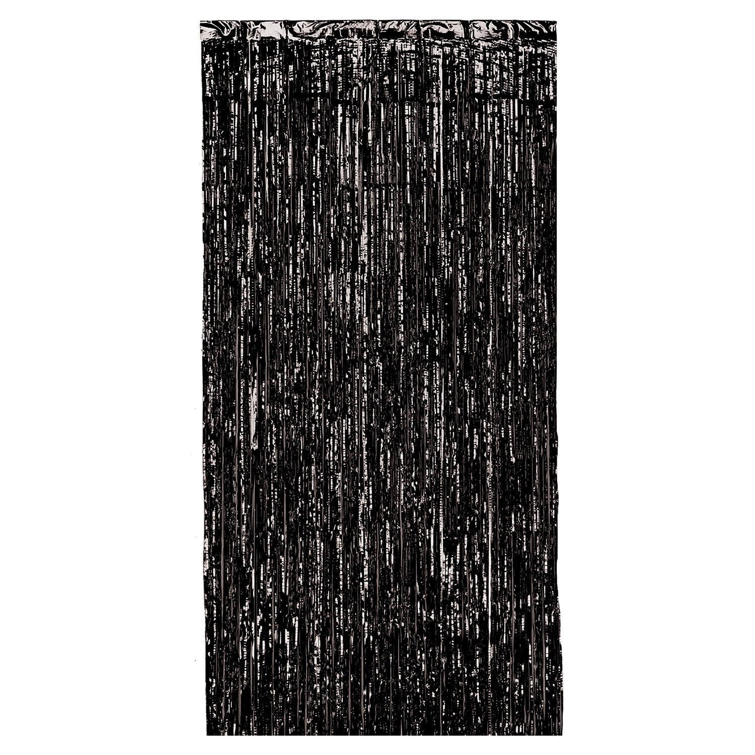 Black Door Fringe Curtain 36&quot; wd x 8 ft tall+