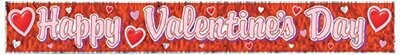 Happy Valentine&#39;s Day Fringe Banner 8&quot; x 60&quot; AMZ+