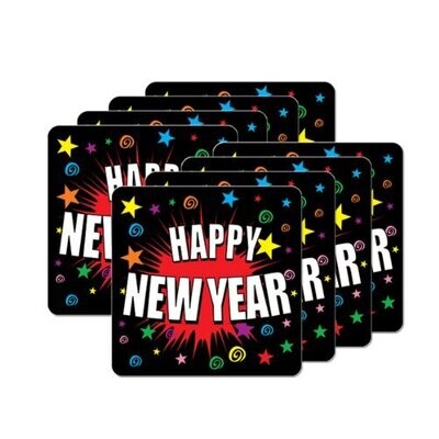 New Years Drink Coasters+