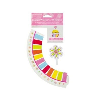 Cupcake Wrappers with Picks AMZ+