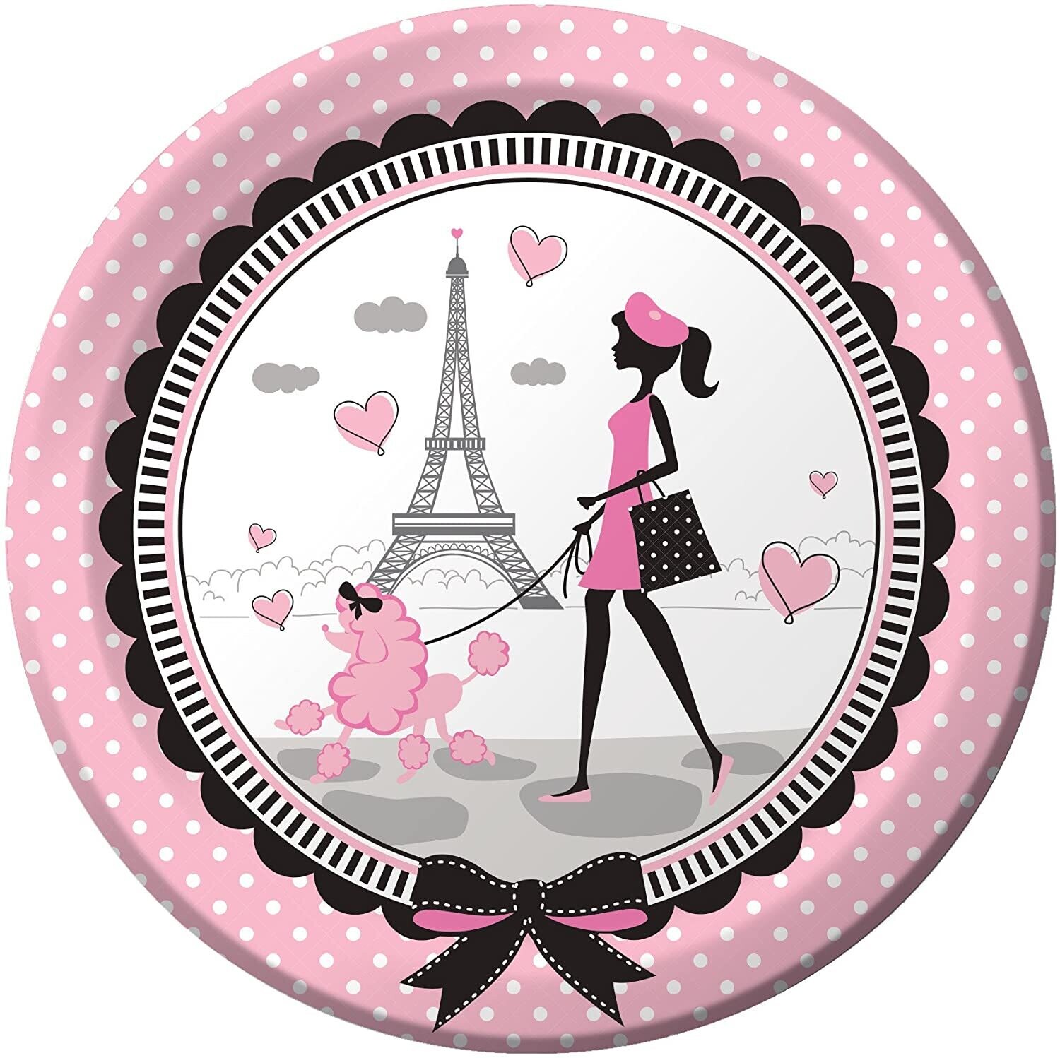 Party in Paris 9&quot; Dinner Plates 8ct+