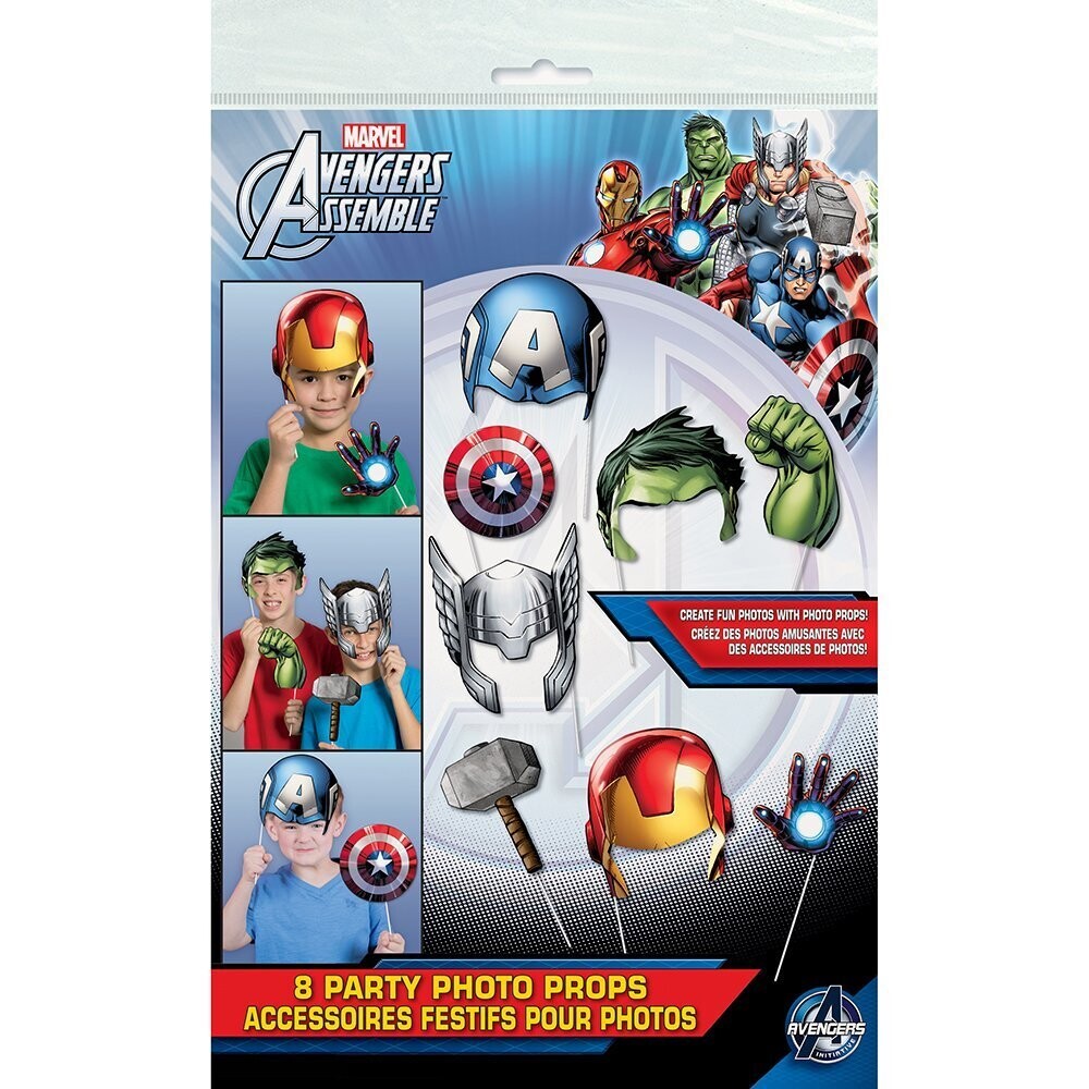 Avengers Photo Props 8ct AMZ+