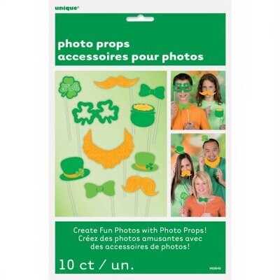 St. Patrick&#39;s Day Photo Props 10ct AMZ+