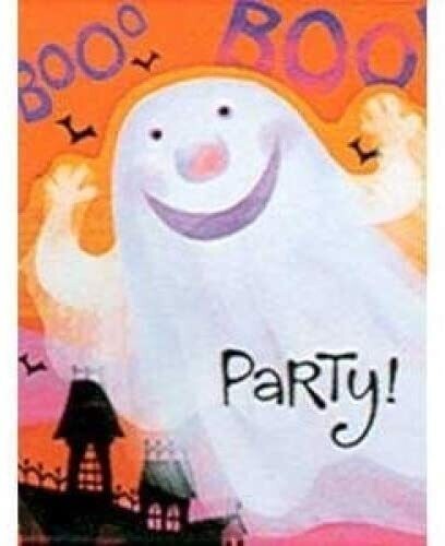 Friendly Ghost Halloween Party Invitations AMZ+
