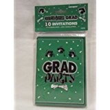 Grad Green Invitations 10ct+