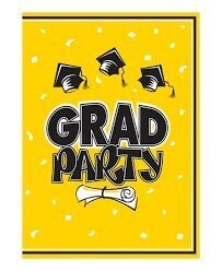 Grad Yellow Invitations 10ct+