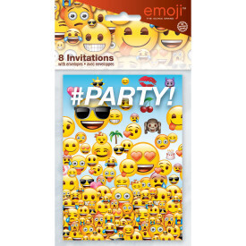 Emoji Party Invitations 8ct AMZ+