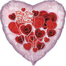 18&quot; Feliz Dia De San Valentines Mylar +