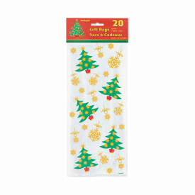 Golden Christmas Tree Cello Bags 20ct AMZ+