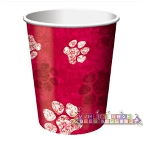 Red Puppy Party 9oz Hot/Cold Cups 8ct+