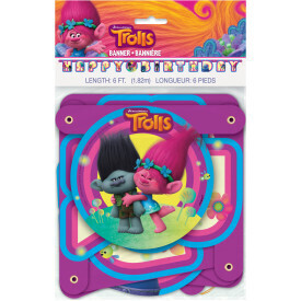 Trolls Jointed Birthday Banner AMZ+