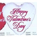 18&quot; Silver Happy Valentine Heart Shape Mylar +
