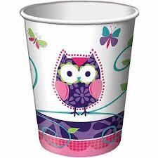 Owl Pal 9oz Paper Cups AMZ+