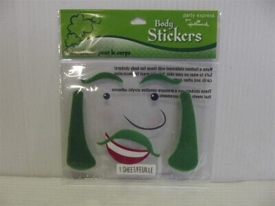 St Patrick&#39;s Day FACIAL STICKERS AMZ+