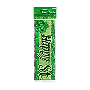 Happy St. Patrick&#39;s Day Foil Banner 12ft AMZ+