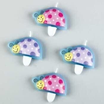 Lady Bug Candles 4ct+