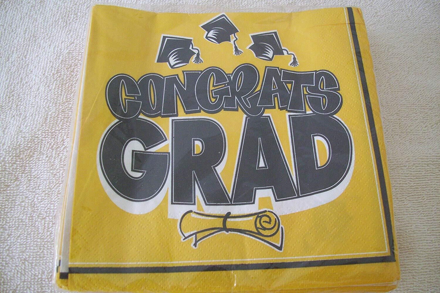 Grad Yellow Lunch Napkins+