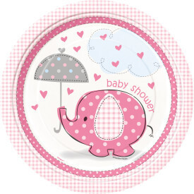 Umbrellaphants Pink 9&quot; Dinner Plates 8ct+