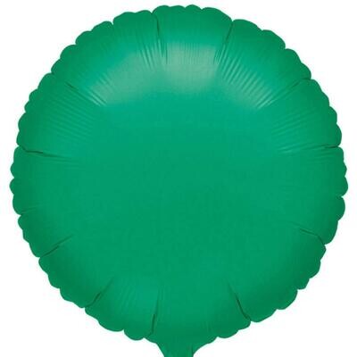 18” Green Round Mylar Balloon+