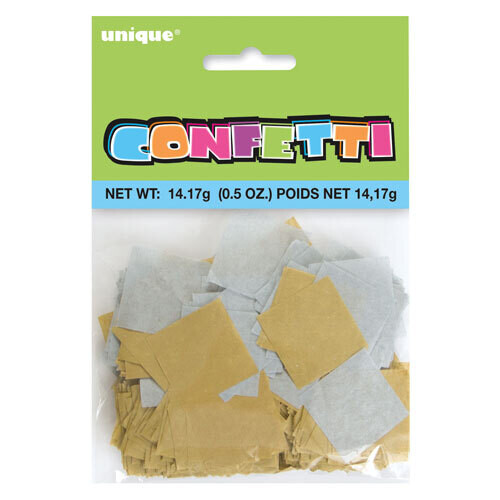 Silver and Gold Paper Confetti +