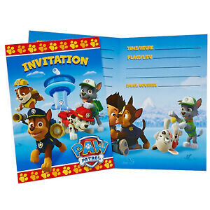 Paw Patrol Invitations 8ct AMZ+