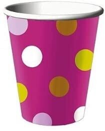 Poka Dotted 9oz Cups 8ct AMZ+