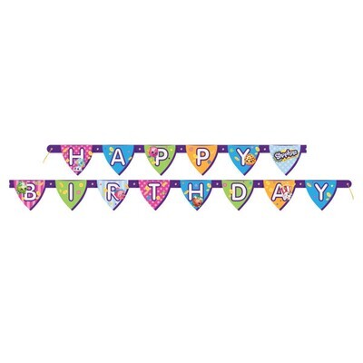 Shopkins Happy Birthday Jointed Banner 6ft+