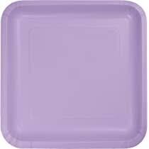 Lilac Bloom Din Plt Square 9inch 12ct+