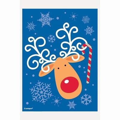 Reindeer Small 6&quot;x 4&quot; Treat Bag 50ct+