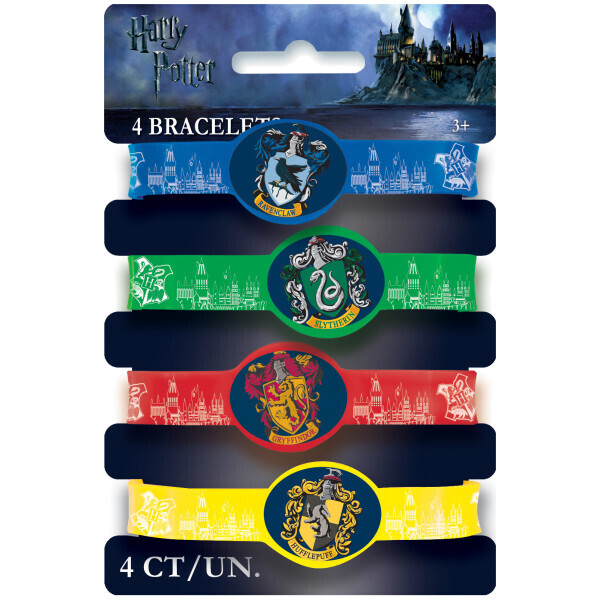 Harry Potter Rubber Bracelets 4ct AMZ+