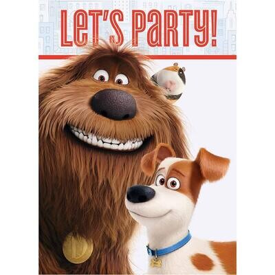 Secret Life of Pets Invitations 8ct+